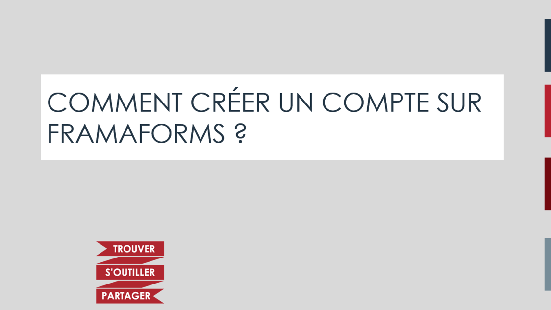 Comment créer un compte  sur FramaForms?