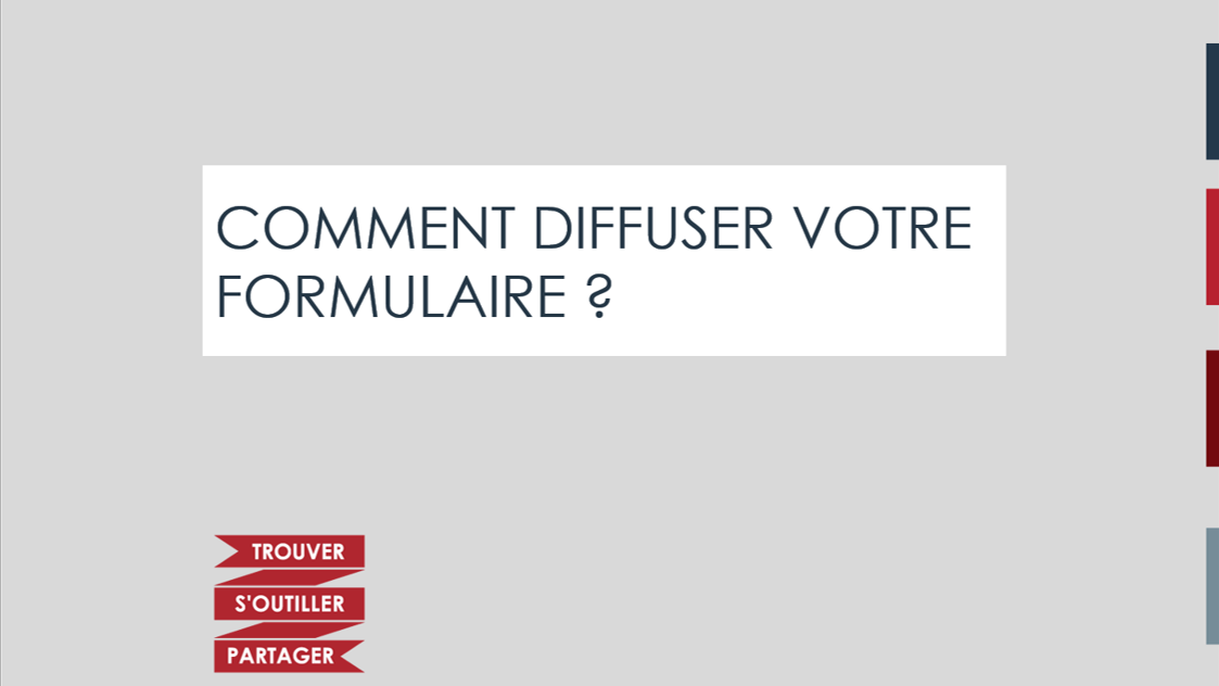Comment diffuser votre formulaire 