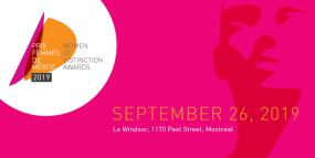Prix Femmes de mérite 2019. 26 septembre 2019. Le Windsor, 1170, rue Peel, Montréal