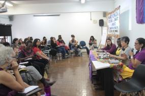 Vue de l'assistance et des intervenantes du séminaire.