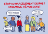 Affiche de la campagne "Stop au harcèlement de rue!".