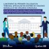 Lancement du premier colloque du tribunal spécialisé en matière de violence sexuelle et de violence conjugale pour développer les meilleures pratiques et mieux accompagner les personnes victimes.