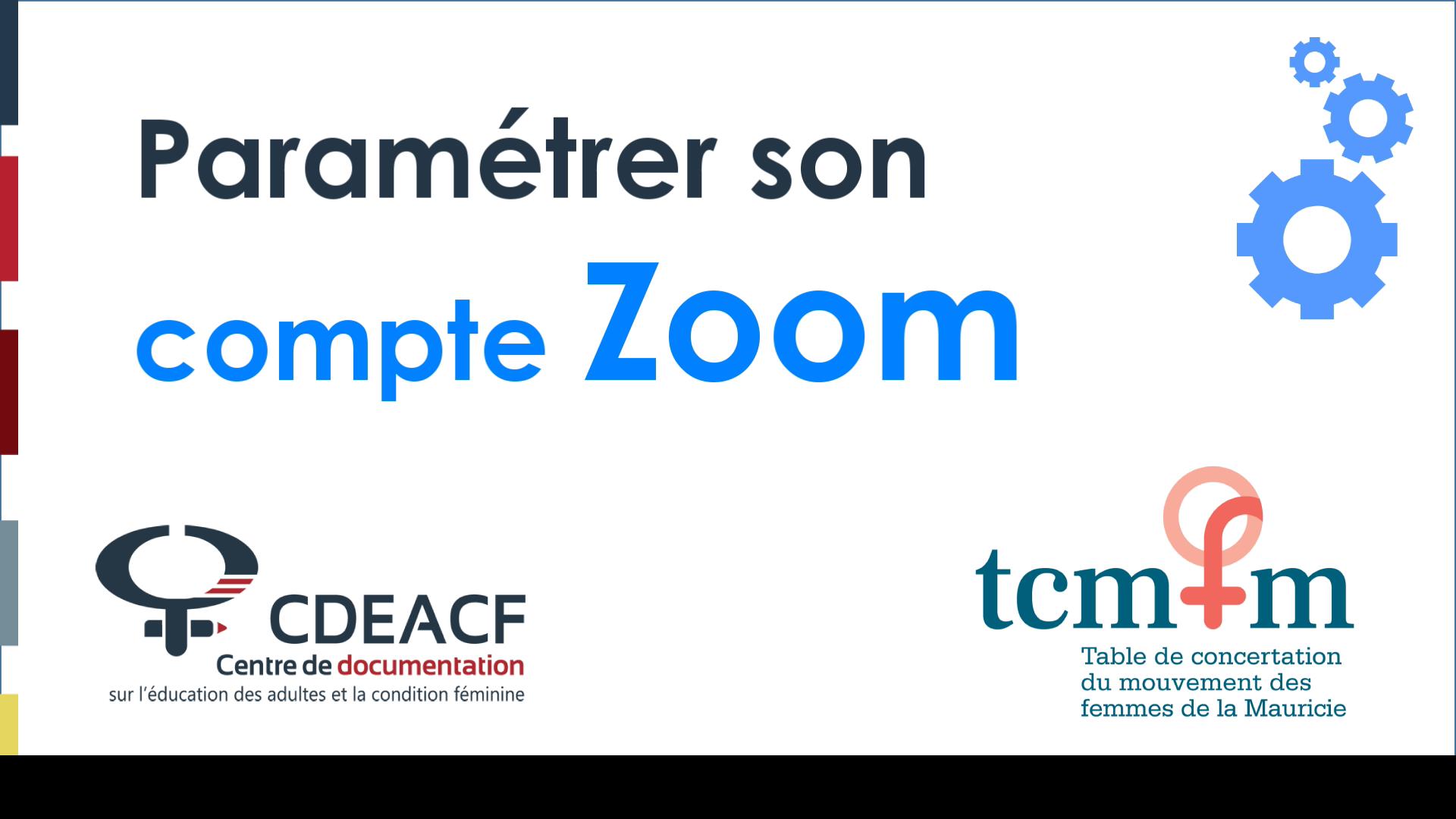 vignette Paramétrer son compte Zoom